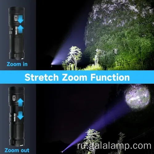 Мощный светодиодный фонарик с белым лазерным лучом